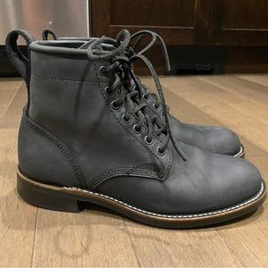 Dayton Service boots, size 7.5 E, which fits size 9 US